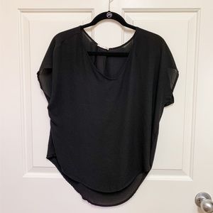 Sheer Lush Black Top